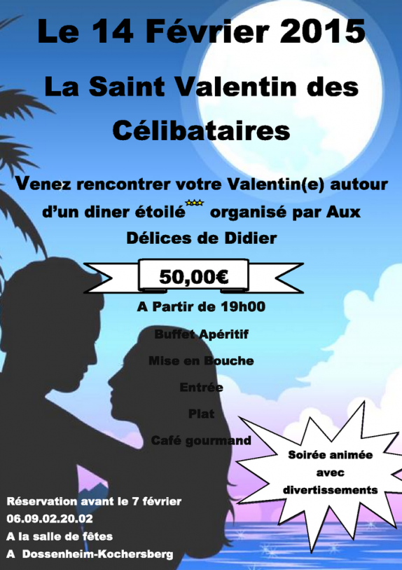 Soiree celibataire st valentin paris