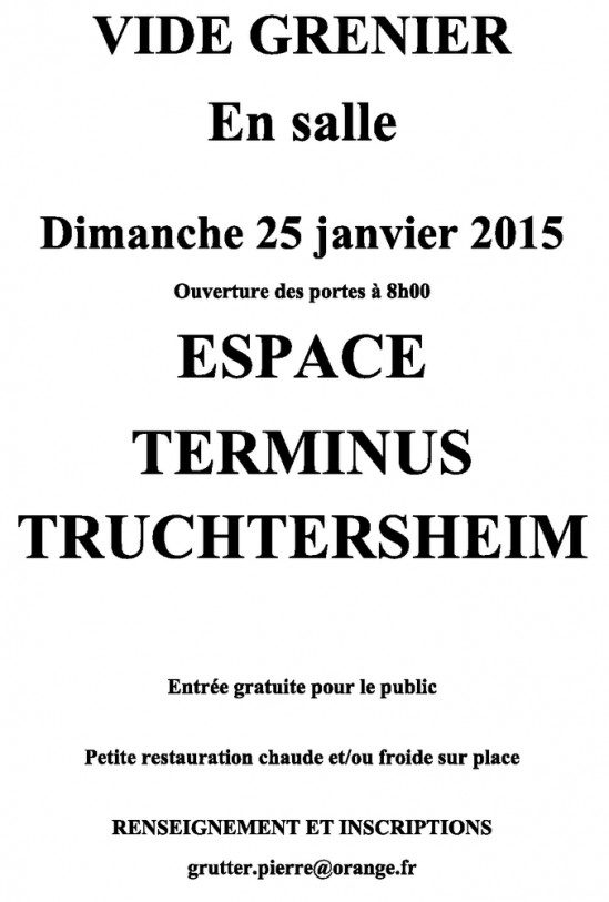 Lions vide grenier truch 25 01 2015