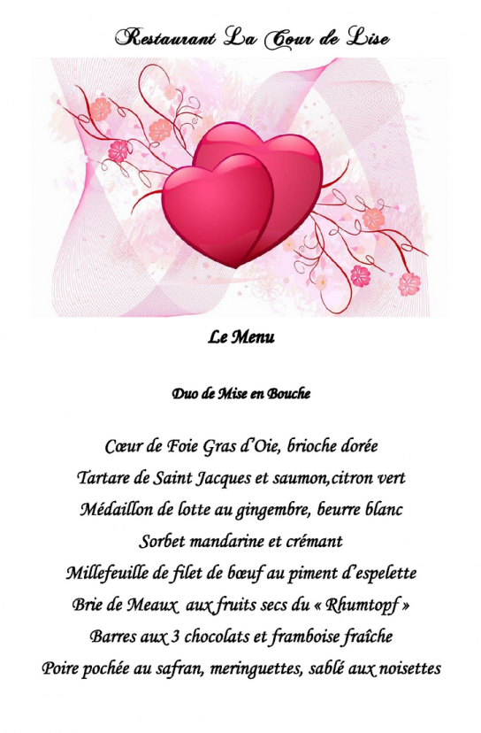 01 29 la cour de lise le menu saint valentin 2016