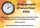 2026 10 25 changement heure hiver 2026