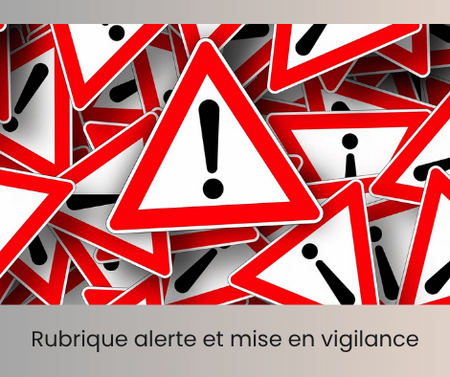 Rubrique alertes et vigilance voisins
