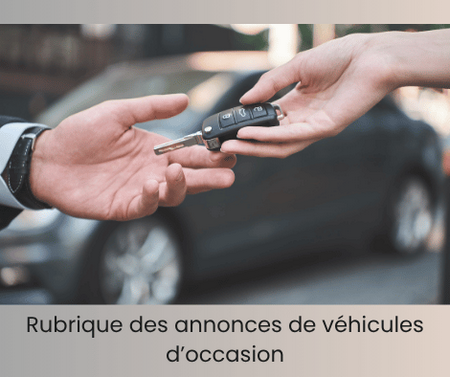 Rubrique annonces vehicules occasion